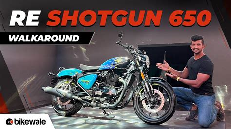 Royal Enfield Shotgun 650 Walkaround | Exhaust Sound, Launch Date & More | Motoverse 2023 ...