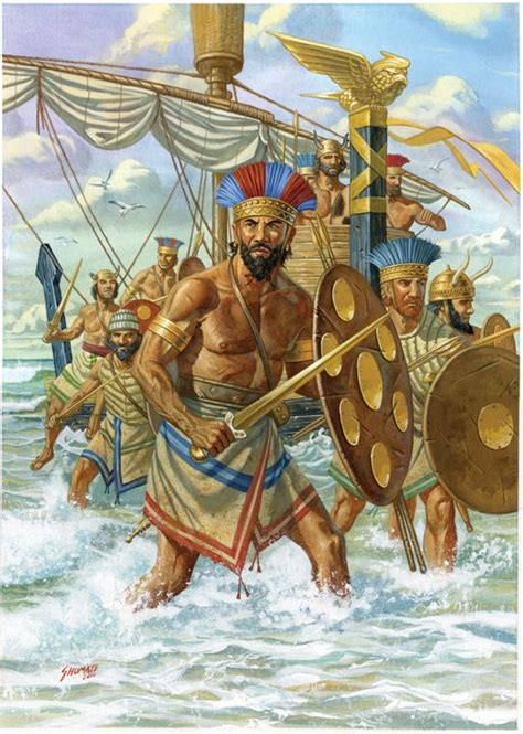 TheSeaPeople2 | Historical warriors, Warriors illustration, Sea peoples