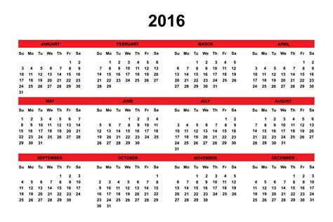 2016 Calendar Free Stock Photo - Public Domain Pictures