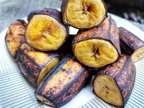 Boiled Banana, One of the Mainstay Menu for Breakfast in Indonesia Stock Photo - Image of ...