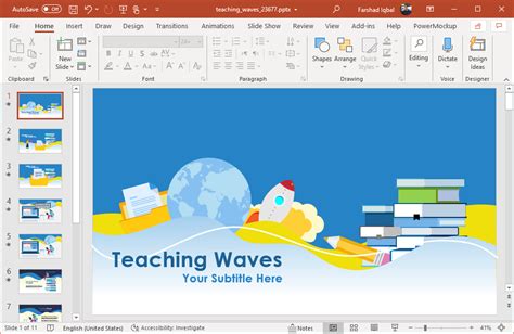 Animated Teaching PowerPoint Template