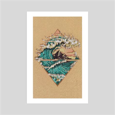 Pixel ocean, an art print by Jason MOK - INPRNT