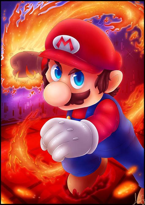 Mario [Super Smash Bros. Ultimate] by Mia 'AuraGoddess' | Super mario art, Super mario world ...