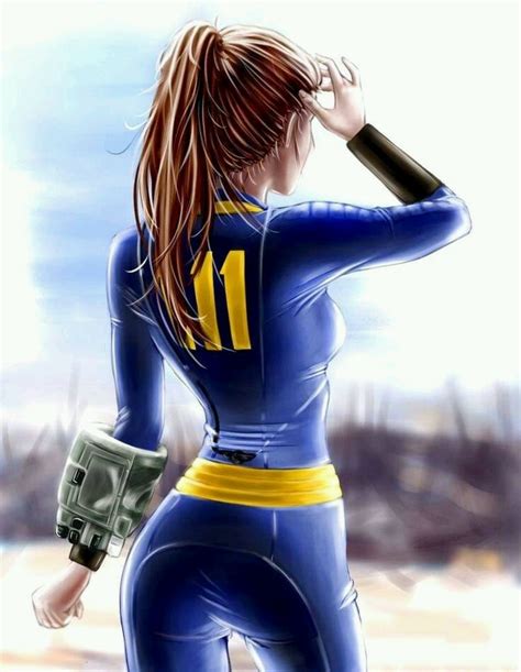 Fallout 4 vault 111 vault girl fan art mobile wallpaper – @falloutmobilewallpapers on Tumblr