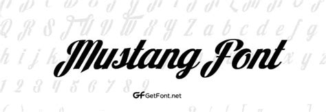 Download the "Mustang Font" Now! - GetFont