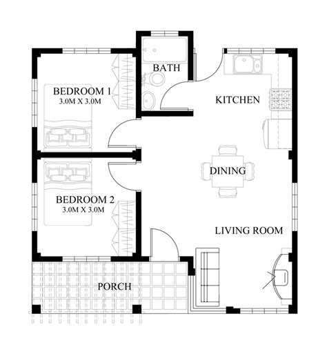 Small house design series : SHD-2014008 | Pinoy ePlans