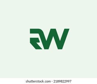 Rw Logo Design Vector Template Stock Vector (Royalty Free) 2189822997 | Shutterstock