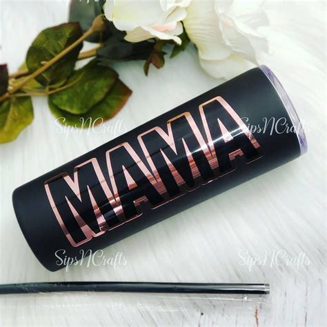 Offset MAMA Tumbler Stainless Steel Mama Cup with Straw | Etsy