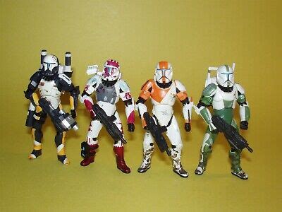 Star Wars TSC Republic Commando Delta Squad Scorch, Sev, Boss, & Fixer Loose | eBay