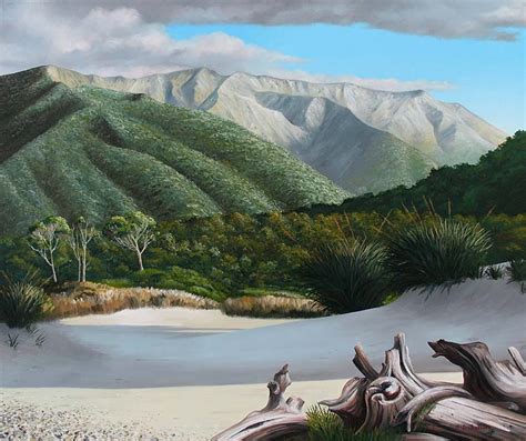 Martins Bay New Zealand original landscape painting