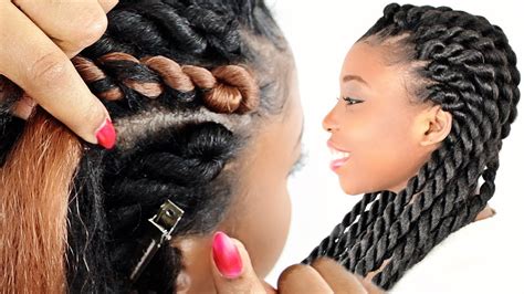 How To: Rope Cornrow Braids FOR BEGINNERS! (Step By Step) - YouTube