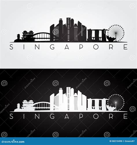 Singapore Skyline Vector Illustration | CartoonDealer.com #53548952