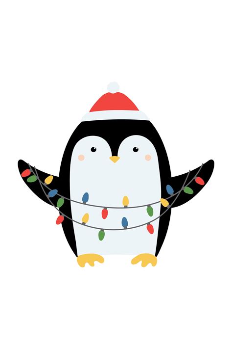 Cute Penguins, Christmas Clipart