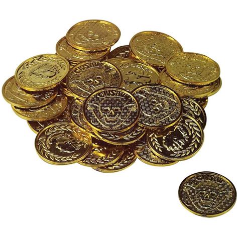 Pirate Gold Treasure Coins - Walmart.com - Walmart.com