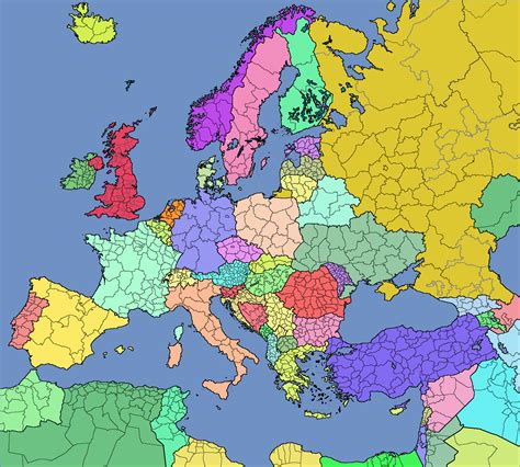 Image - European Europe Map With Regions.png | TheFutureOfEuropes Wiki ...