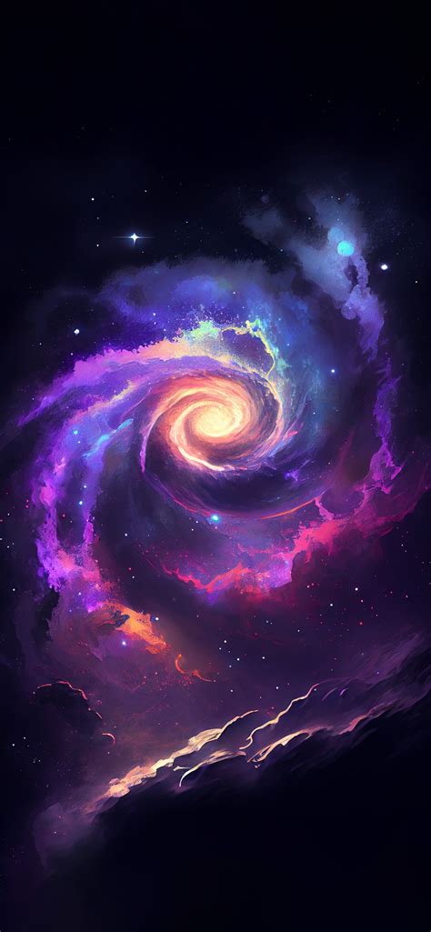 Spiral Galaxy Art Wallpapers - Aesthetic Space Wallpapers iPhone