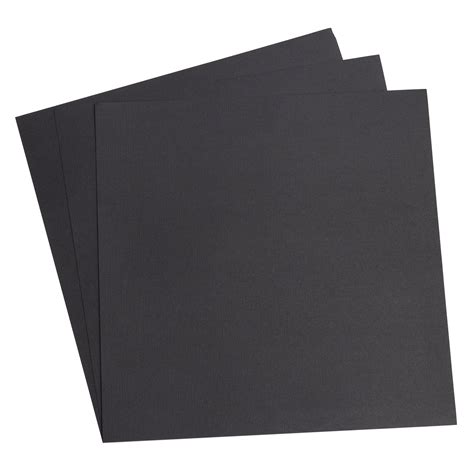 BLACK – 12x12 Precision Cardstock by American Crafts – 12x12 Cardstock Shop