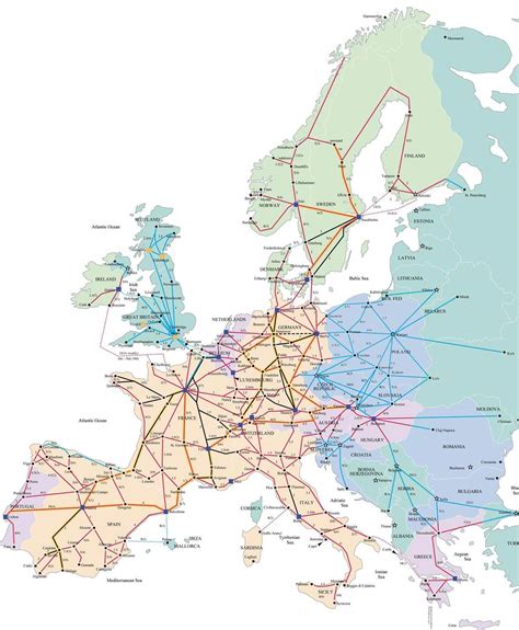 Rail Europe Train Maps