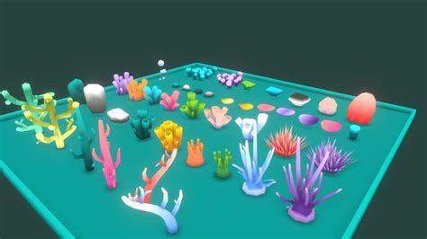 Coral Reef Plants & Objects - Collection - deep3dsea