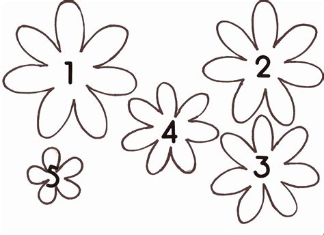 30 Printable Flower Template Cut Out – Tate Publishing News