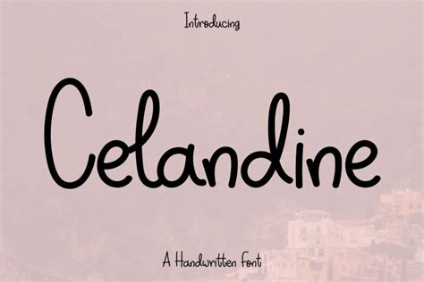 Celandine Font Free Download - FreeFontDL