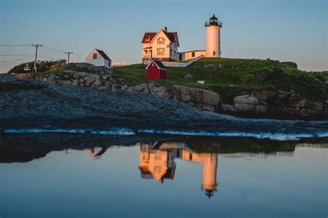 Sunset At The Nubble Lighthouse | York, ME » Live Lovely Photography