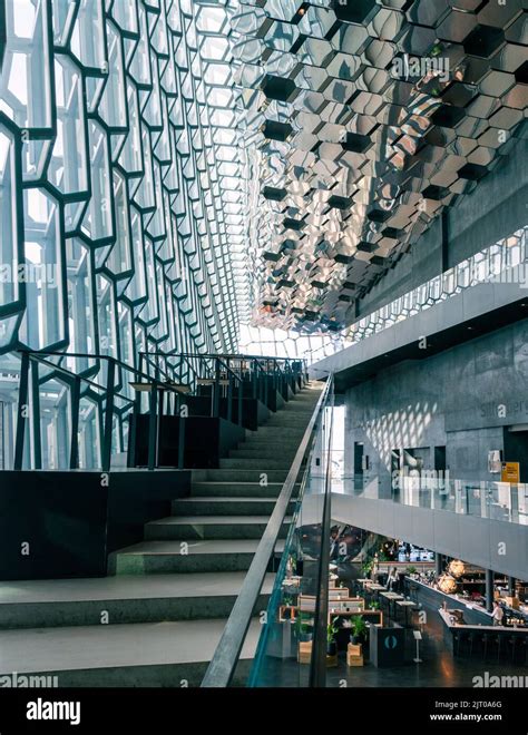 Interior shot of Harpa Concert Hall, Reykjavik, Iceland Stock Photo - Alamy