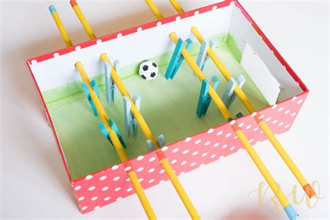 DIY Mini Foosball Table for Kids – RheaWrites