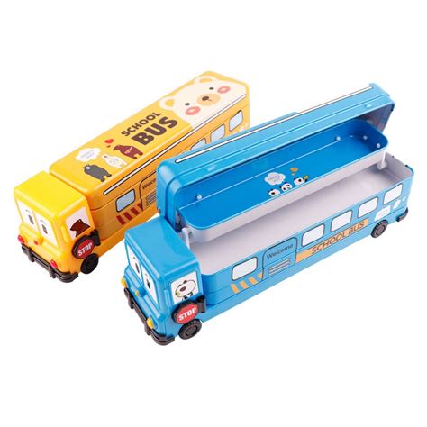 Cute Creative bus Pencil Case For kids Multifunction Pencil Box School Pencil Bag-in Pencil ...