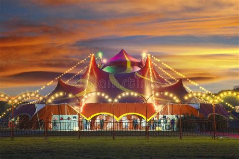 Circus at night stock photo. Image of outdoor, holliday - 177894544