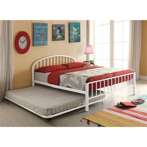 Cailyn Full Bed with Trundle, White - Walmart.com