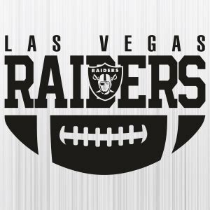 Las Vegas Raiders Ball Black Logo SVG | Raiders NFL Team Logo PNG