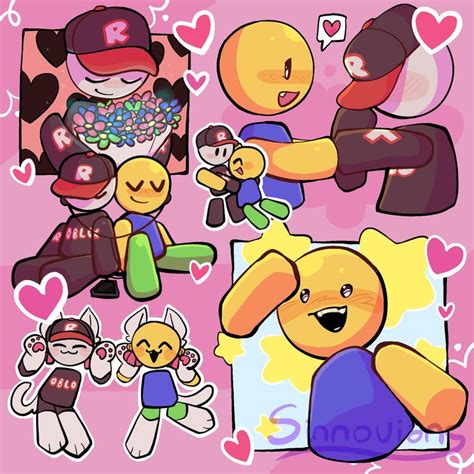 Image of Roblox Default Guest and Noob being silly and cute Pretty Art, Cute Art, Goofy Drawing ...