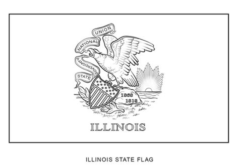 Flag of Illinois coloring page | Free Printable Coloring Pages