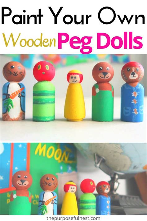 DIY Wooden Peg Dolls - The Purposeful Nest