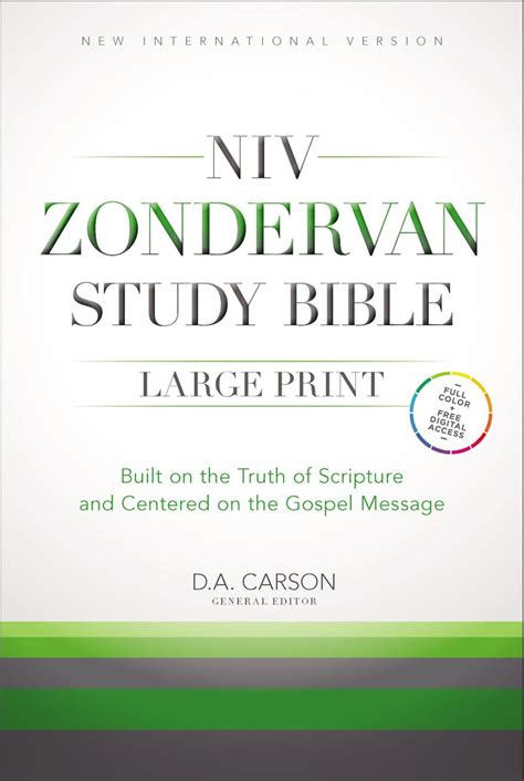 NIV Zondervan Study Bible, Large Print, Hardcover