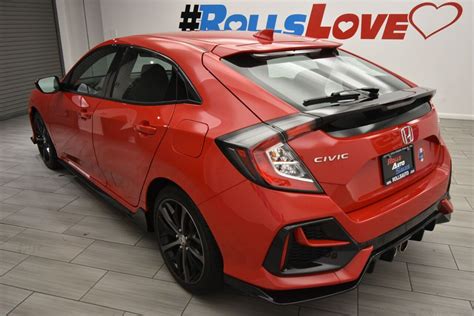 Used 2020 Honda Civic Sport 4dr Hatchback CVT, Stock# 12036, Red ...