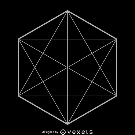 Hexagon Sacred Geometry Illustration Vector Download