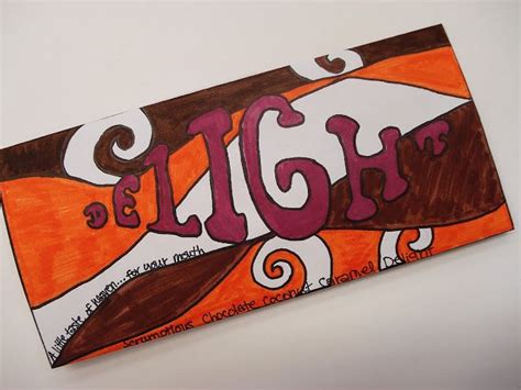 Chocolate Bar Wrapper Design | Chocolate bar wrapper design, Chocolate bar wrappers, Elementary art