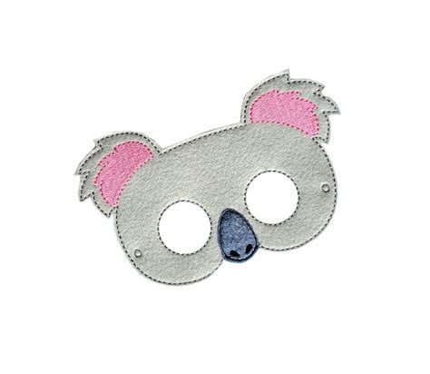 Kids Koala Bear Mask, Felt Mask, Kids Face Mask, Animal Mask, Halloween Costume, Pretend Play ...