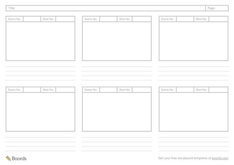 40+ FREE storyboard templates (PDF, PSD, Word & PPT)