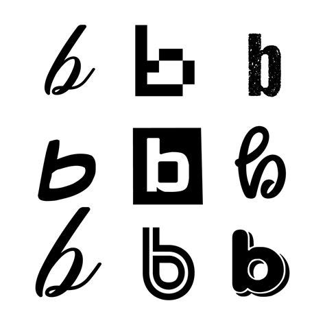 Small Letter B Alphabet Design 3218494 Vector Art at Vecteezy