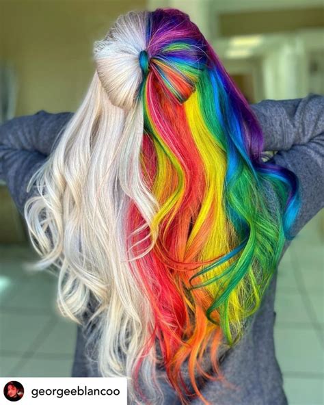 14 Rainbow Hair Color Ideas (You Need To Try In 2023)