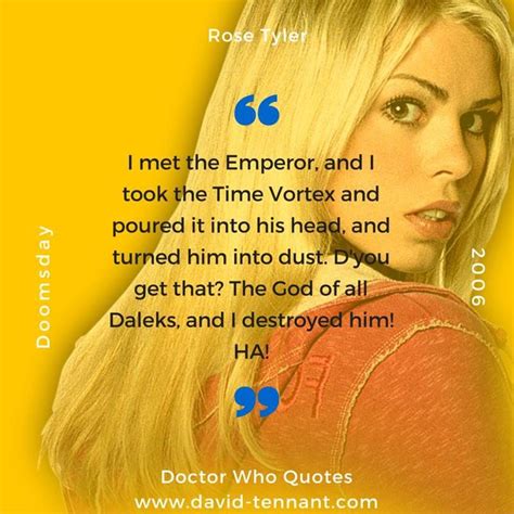 Doomsday | Doctor who quotes, Rose tyler, Dr who