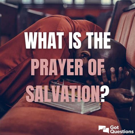 What is the prayer of salvation? | GotQuestions.org