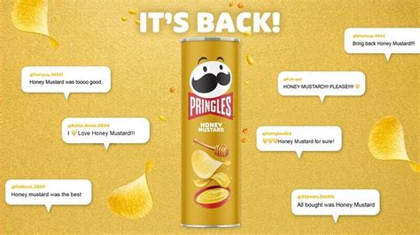 Honey Mustard Crisps : Pringles Honey Mustard