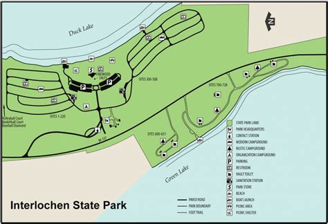 Duck Lake State Park Trail Map - Printable Map