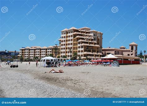 Fuengirola Beach and Hotel. Editorial Photo - Image of european, building: 61287771