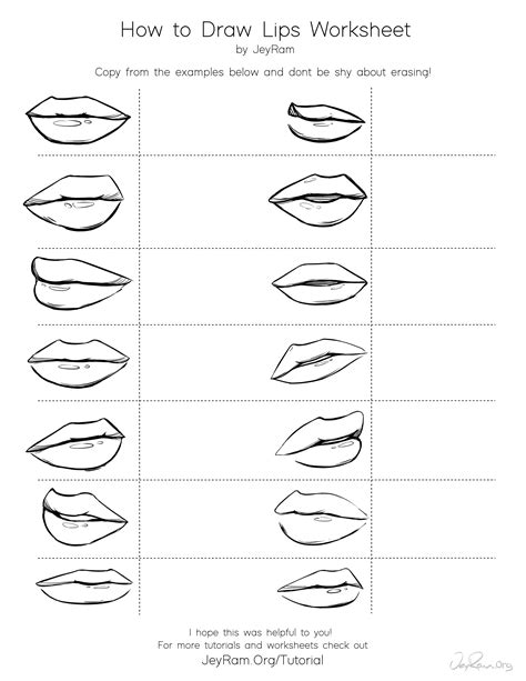 Lips Sketch Tutorial