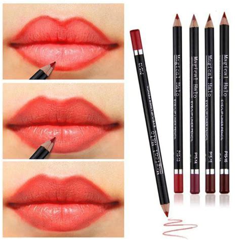 magical halo 12 Colors Lip Liner Waterproof Natural Long Lasting Makeup Lipliner Pen-in Lip ...